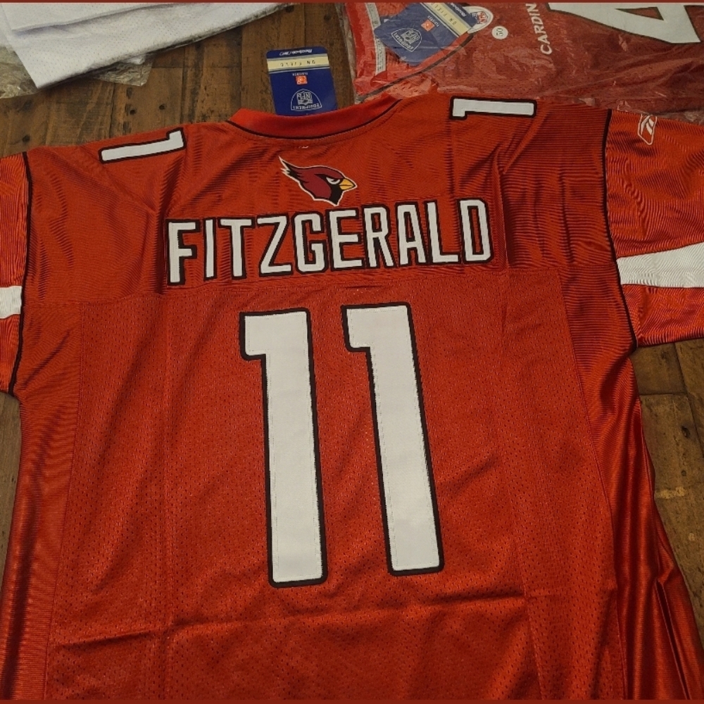 Fitzgerald Cardinals Reebok Authentic Jersey Brand New